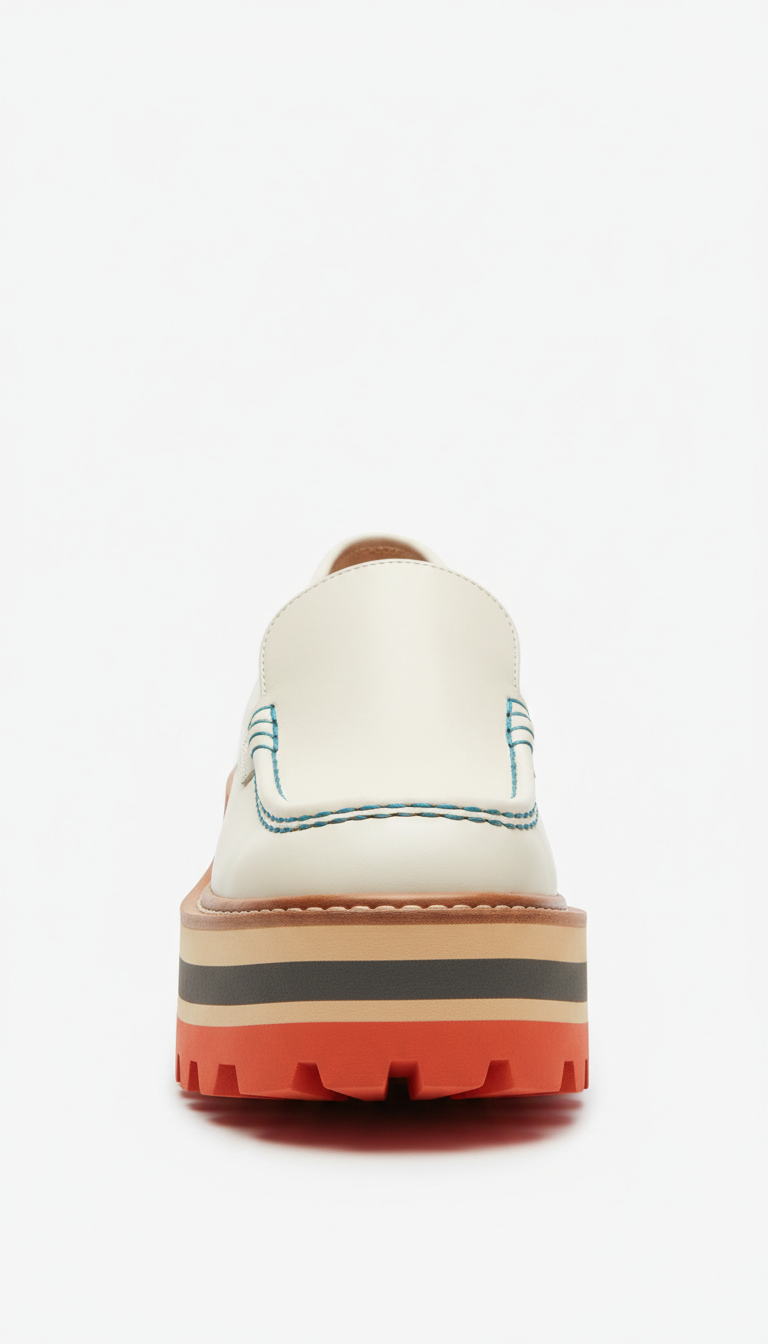 Off-White Leather Platform Loafer