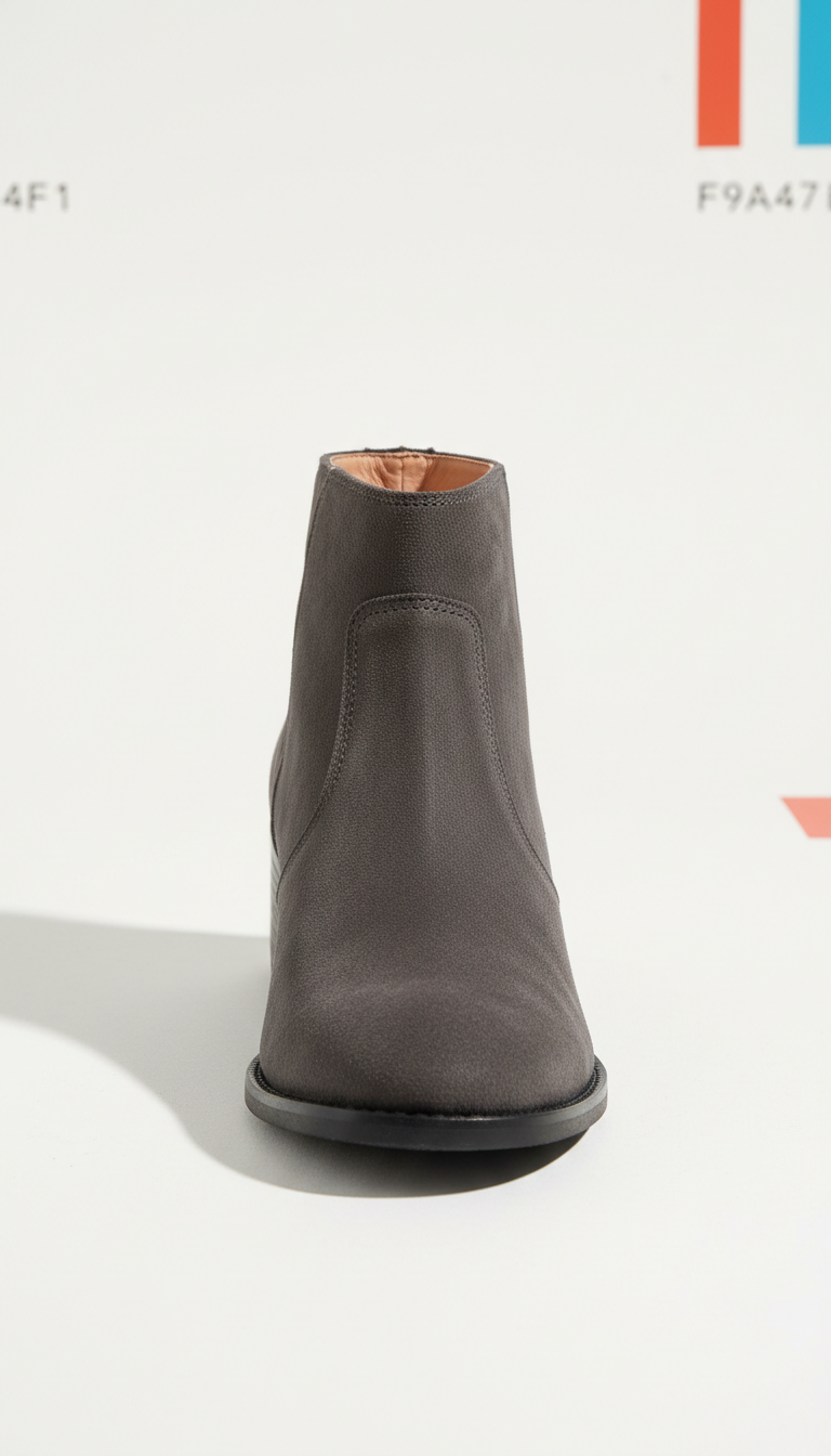 Deep Graphite Suede Ankle Boot